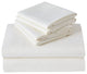 Kathy Ireland 6 Piece Brushed Microfiber Sheet Set, Ivory, Twin