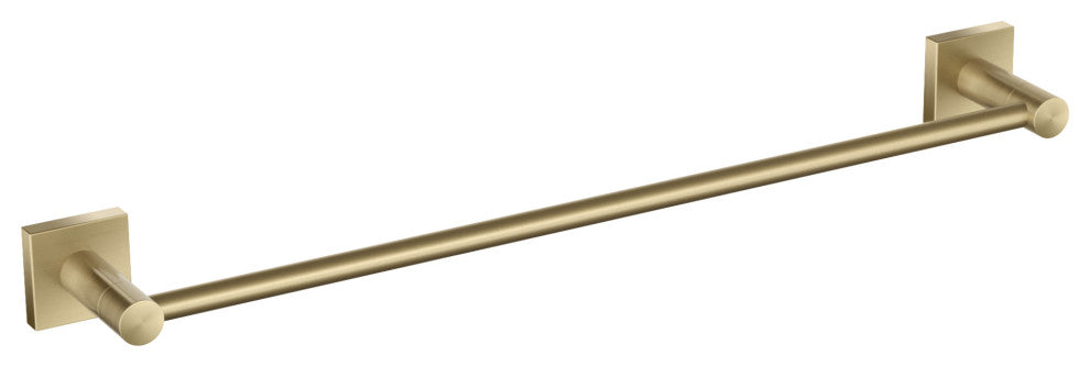 Ventus Bathroom 18" Towel Bar, Brushed Gold
