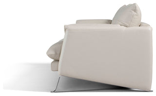 Divo Design Genuine Leather Sofa, Light Gray