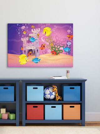 "Fishes" Painting Print on Canvas by Curtis
