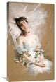 "Reclining Beauty With Baskets of Flowers" Artwork