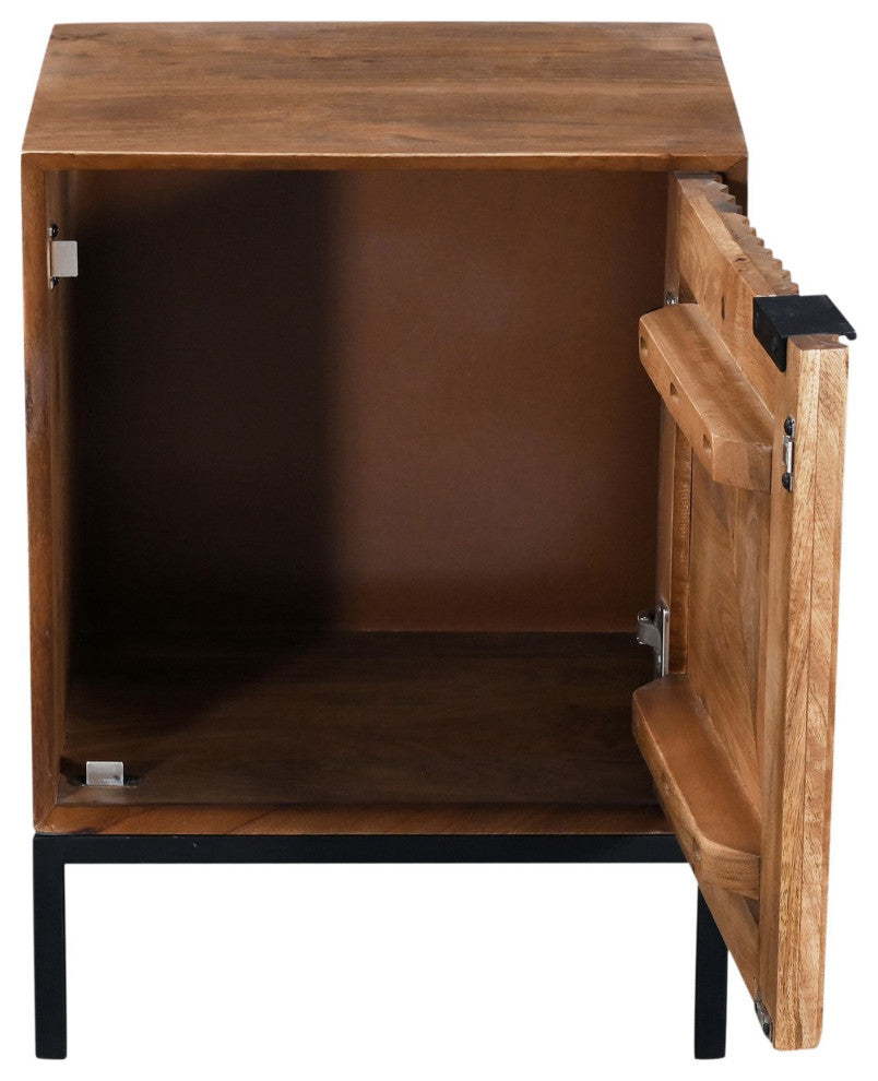 Kenzo Mango Nightstand, Pecan