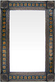 Big Brown Sunflower Tile Talavera Tin Mirror