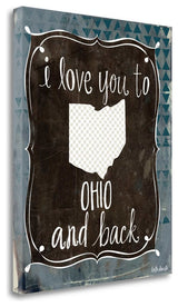 "Ohio And Back" By Katie Doucette, Giclee Print on Gallery Wrap Canvas