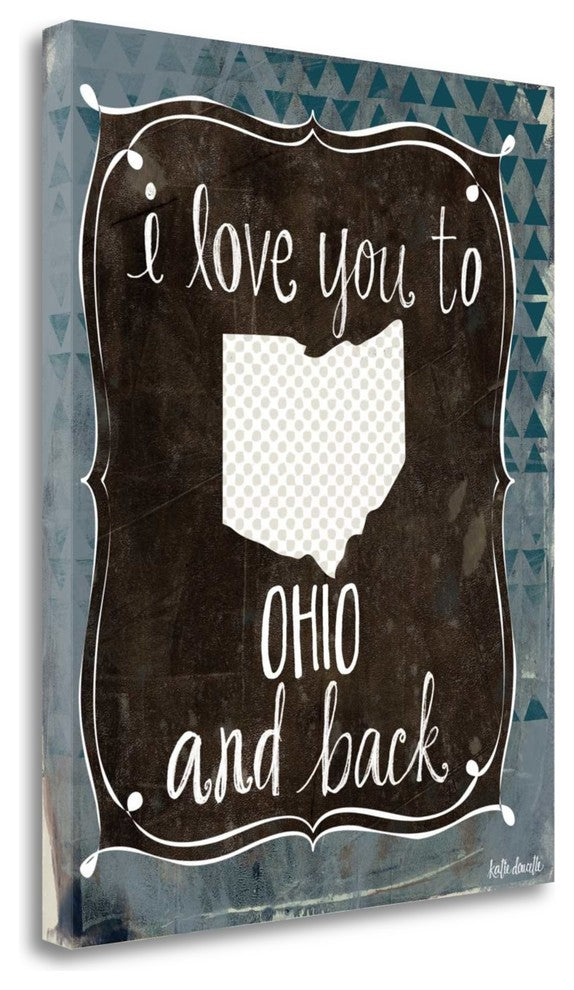 "Ohio And Back" By Katie Doucette, Giclee Print on Gallery Wrap Canvas