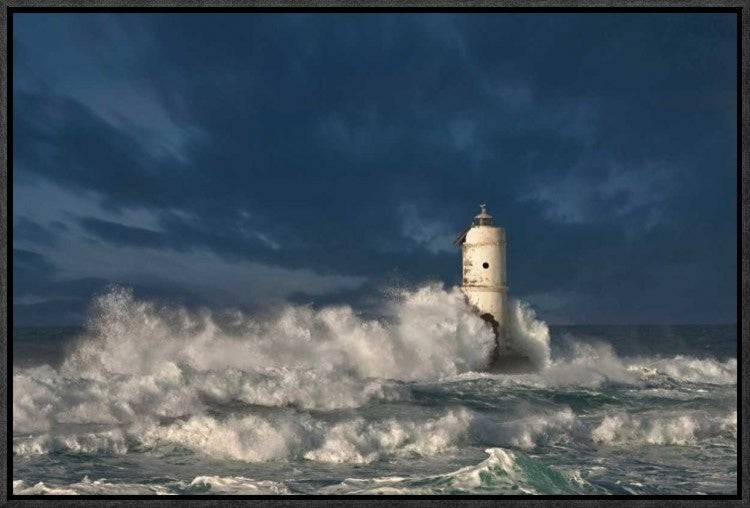 "Faro Di Mangiabarche(Calasetta-Sardegna)"  by Nicola Friargiu, 23x15"