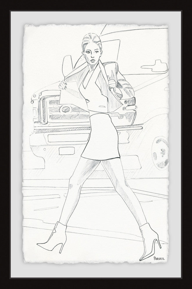 "Boots on Point" Framed Painting Print, 20"x30"