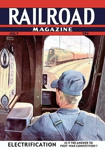 Railroad Magazine: Electrification, 1944 - Paper Poster 20" x 30"