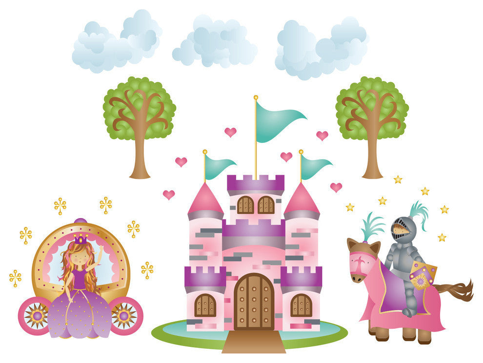 Princess Fabric Wall Decals, Full Set, Jumbo Sized