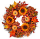 Maple Leaf Berry Wreath, 26"