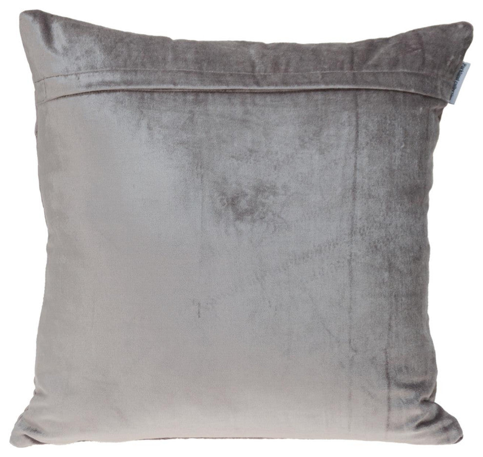 Parkland Collection Bazyli Taupe Throw Pillow, Square