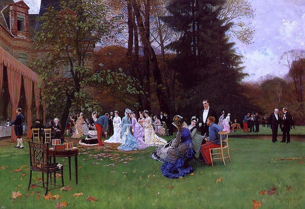 Charles-Edouard Delort Les Noces Fontainbleau Wall Decal
