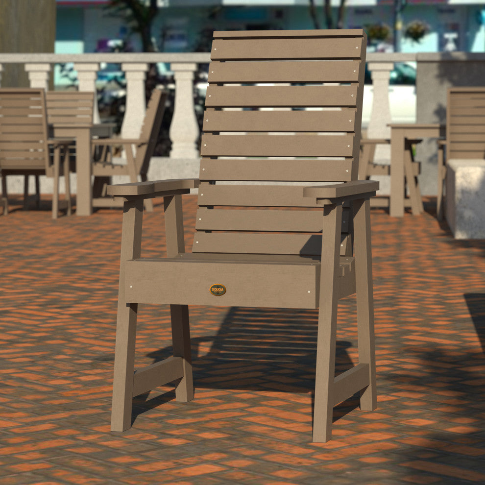 Glennville Arm Chair, Dining Height, Woodland Brown