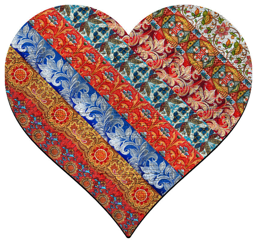 Quilted Heart Ornament