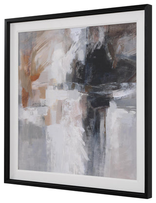 Uttermost 32347 Wings Neutral 43" x 43" Framed Abstract Painting - Multicolored