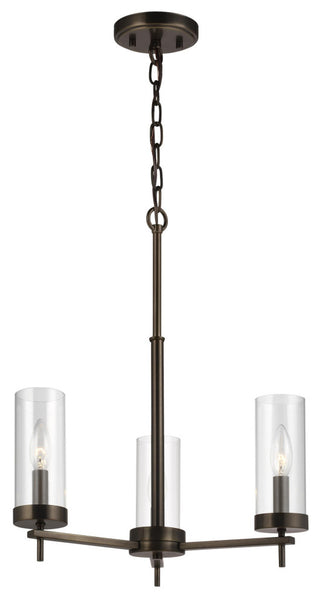 Zire 3-Light Chandelier, Brushed Oil Rubbed Bronze