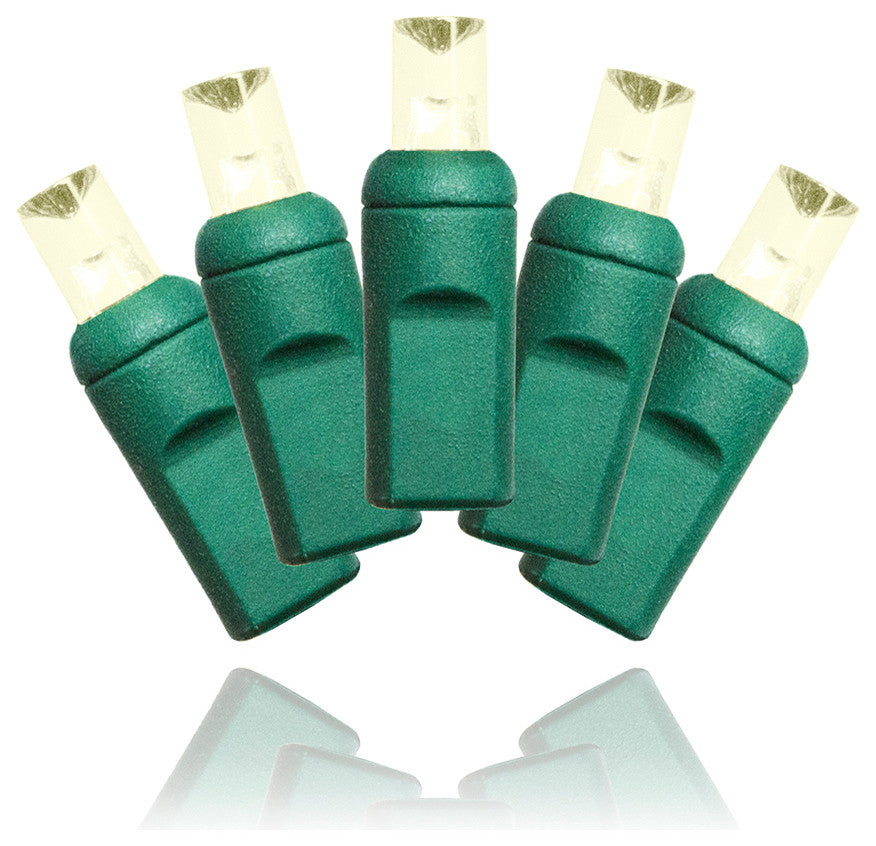 S-100Mmww-4Gt4    -100L Warm White LED 5Mm Conical Twinkle Light Set