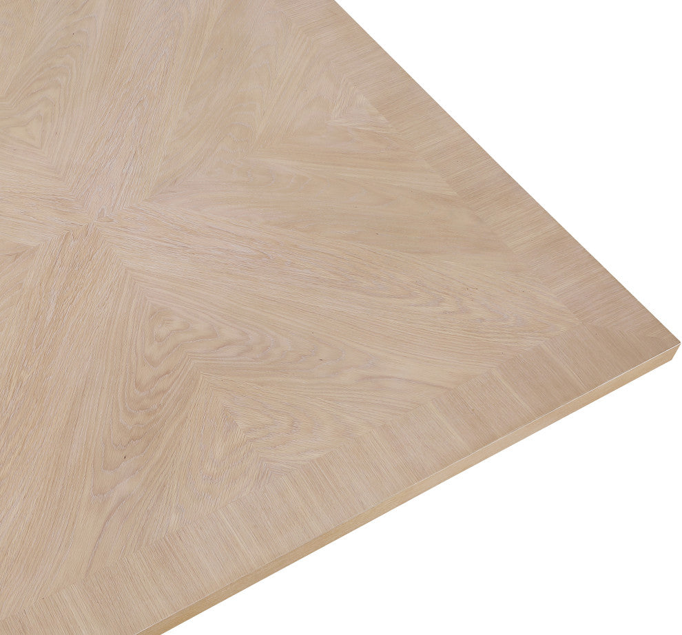 Belinda Beech Wood and Oak Veneer  Dining Table, Oak, 54" W X 54" D, 1 Table