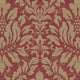 Stitched Texture Damask Wallpaper, Red and Metallic Gold, Bolt