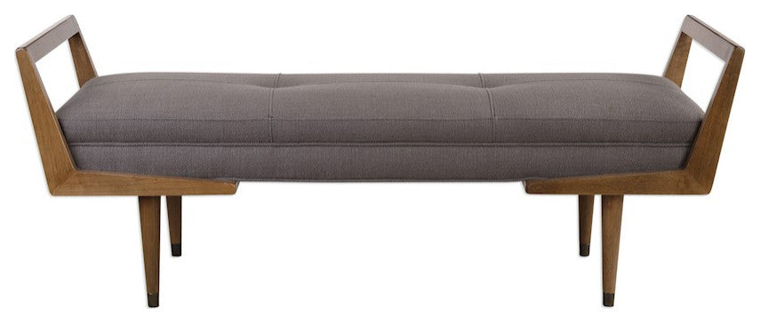 Uttermost Waylon Mid-Century Modern Bench, 23388