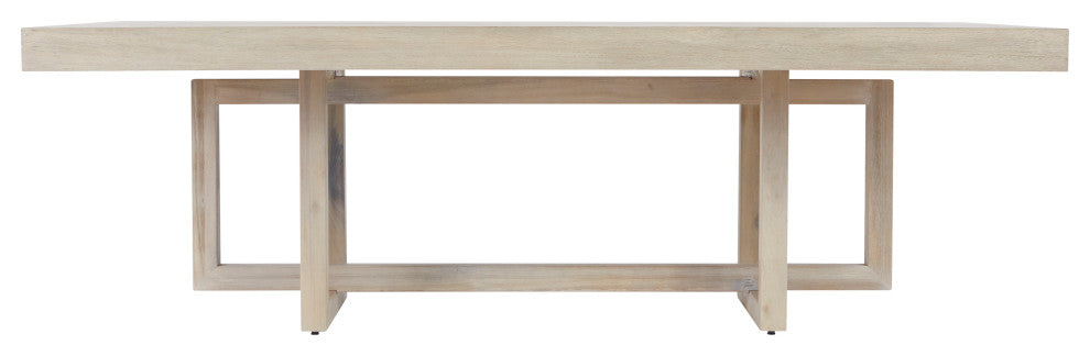 White Wash Trestle Dining Table, 78"