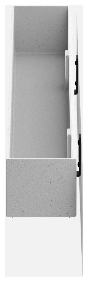 Veadek Geo Series Hanging Planter, White, 32", 1 Pack