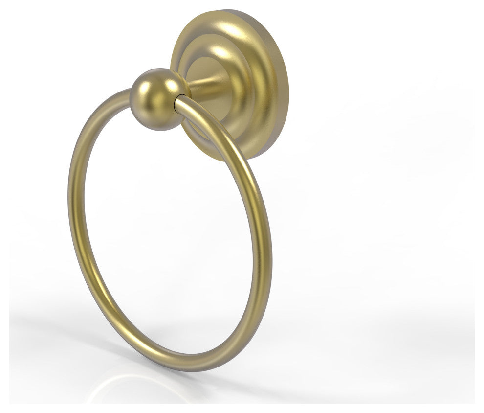 Prestige Que New Towel Ring, Satin Brass