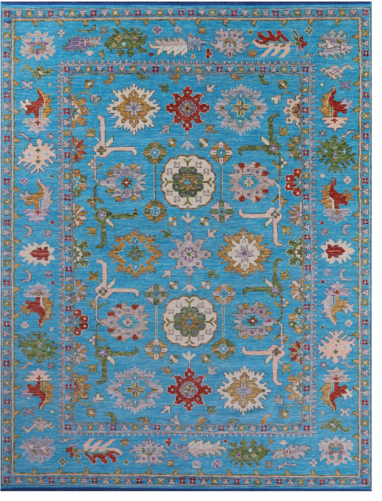 10' 6" X 13' 8" Turkish Oushak Handmade Rug - Q15727