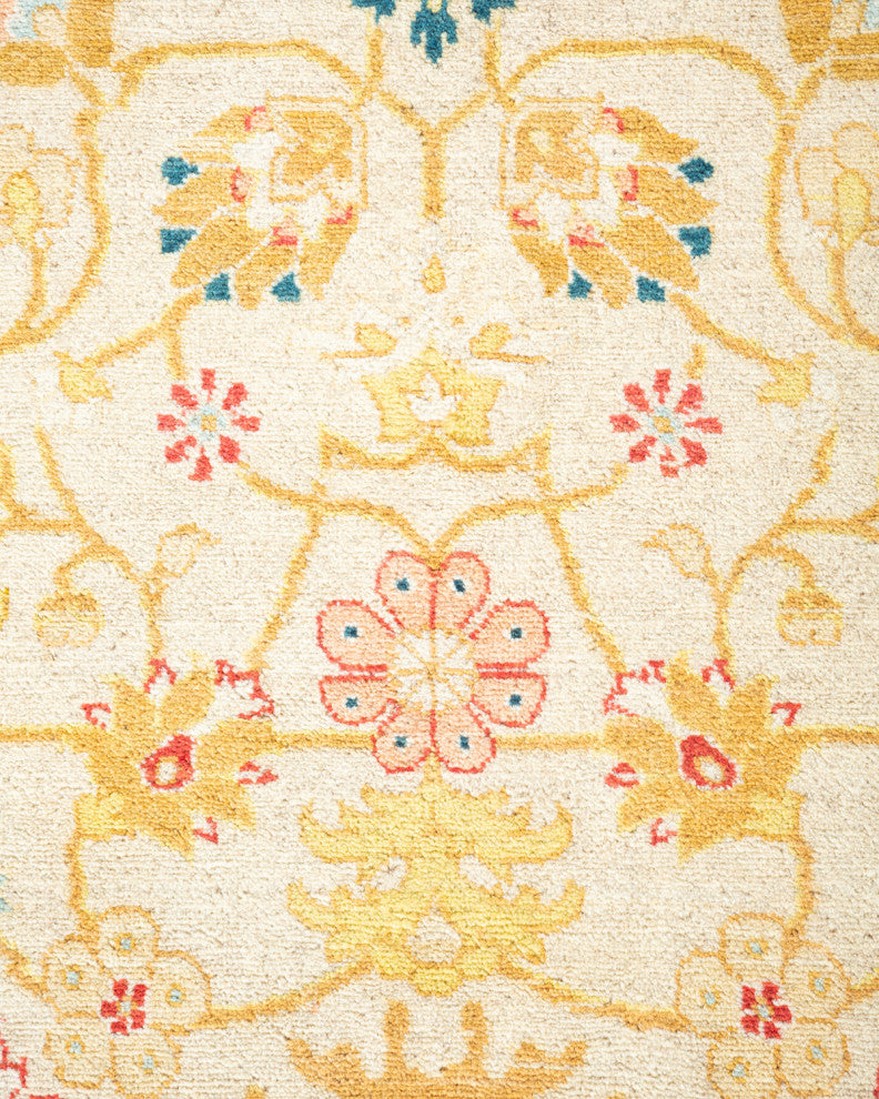 Mogul, One-of-a-Kind Hand-Knotted Area Rug Ivory, 5' 1 x 7' 10