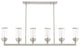 Livex Lighting Brushed Nickel 6-Light Linear Chandelier