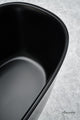 Fiore 67" Freestanding Solid Surface Bathtub, Black