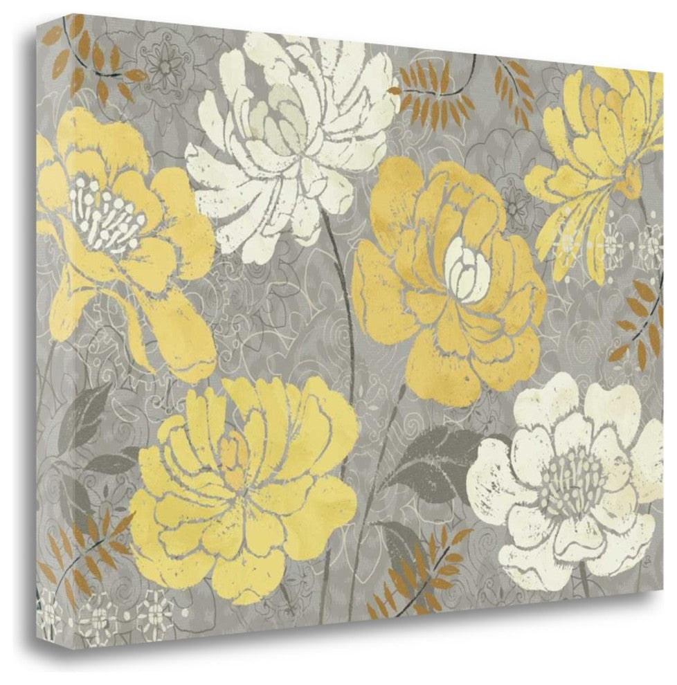 "Morning Tones Gold III" By Daphne Brissonnet, Giclee on Gallery Wrap Canvas