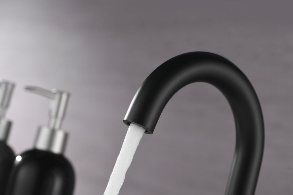 Ultra Faucets UF3800X Single Handle Bathroom Faucet, Matte Black