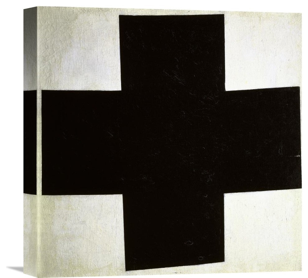 "Black Cross" Stretched Canvas Giclee by Kazimir Malevich, 16"x16"