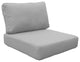 Covers for Low-Back Chair Cushions 6 inches thick, Gray