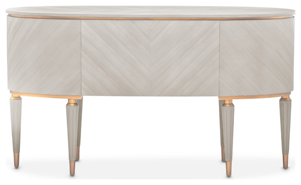 St. Charles Vanity Desk, Dove Gray