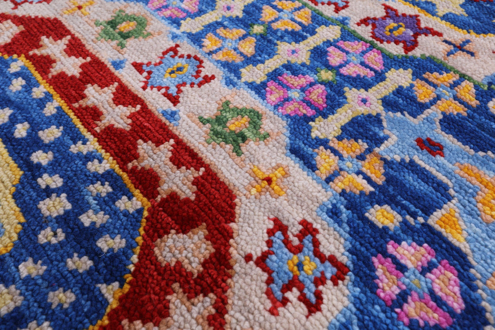 Handmade Mamluk Wool Rug 8' 2" X 10' 5" - Q15394