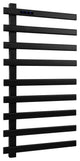9 Flat Bar Wall-Mounted Towel Warmer, Matt Black