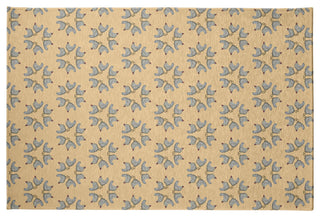 Chickens-go-round Easter Chenille Rug, Corn Yellow, 4'x6'