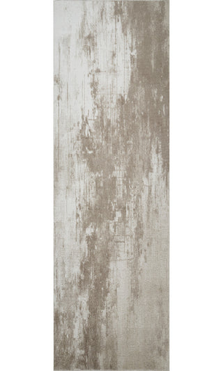 Machine Washable Liam Beige/Brown Runner