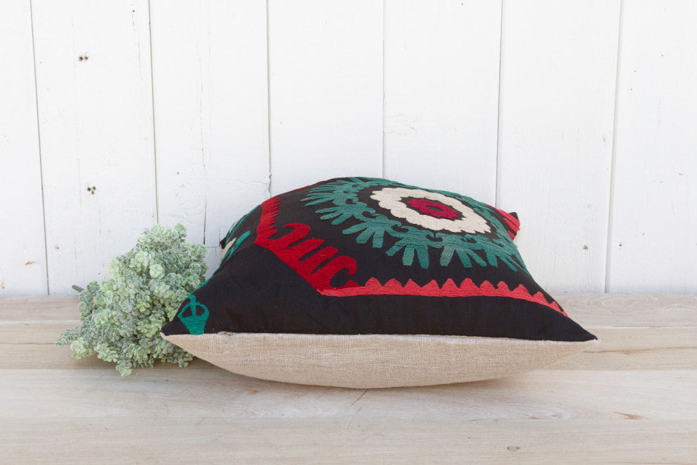 Emerald Sahin Vintage Suzani Pillow