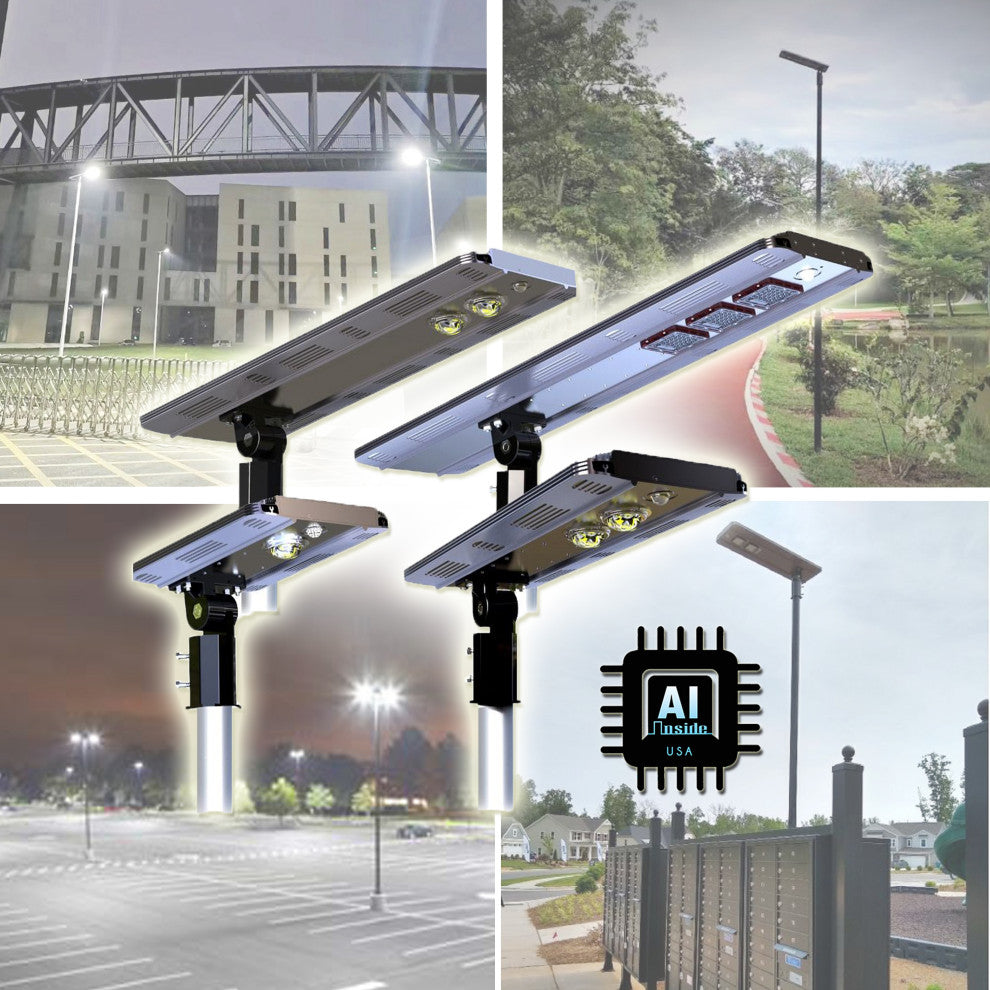EE800W-AI 5th Gen Solar Hybrid Microgrid LED Street Light Series, 10 Watt