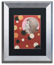 'Astro-Anna Ii' Matted Framed Art, Silver Frame, Black Matte, 14x11