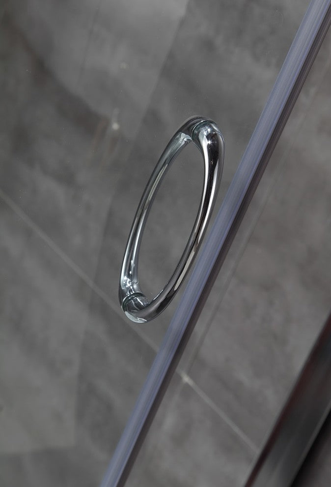 Aston 36"x36 Round Bypass Shower Enclosure, Chrome