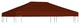 vidaXL Gazebo Top Cover 9.1 oz/yd? 9.8'x13.1' Terracota