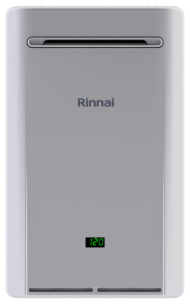 Rinnai RE199eP 9.8 GPM 199,000 BTU 120 Volt Residential Outdoor - Silver