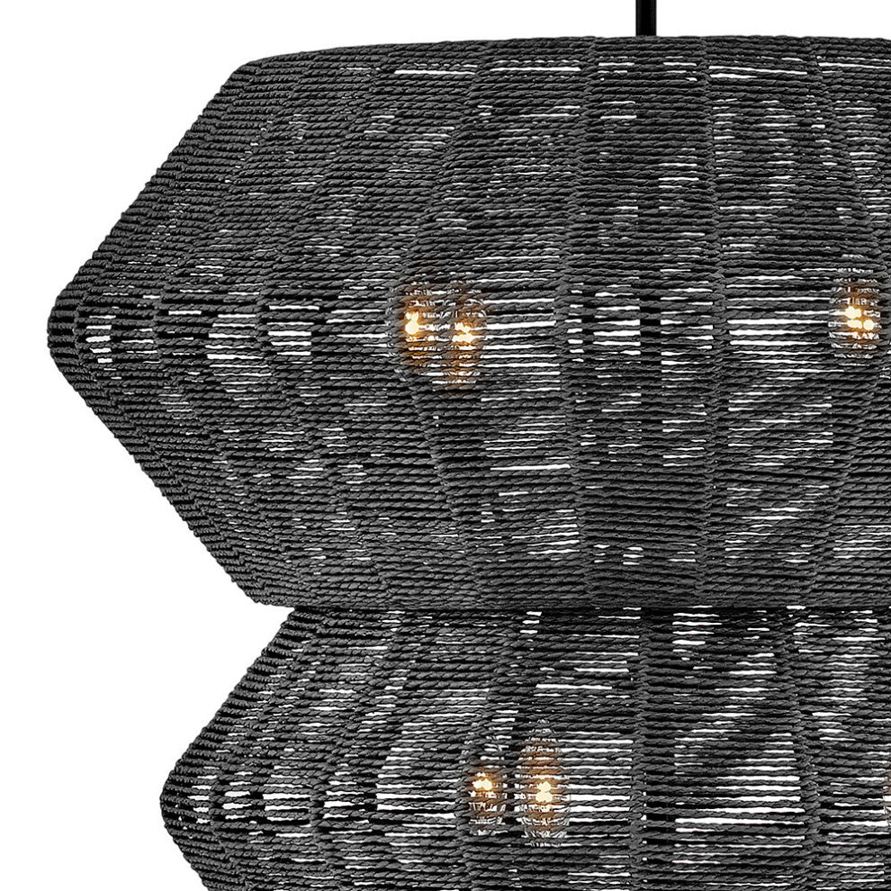 Hinkley Luca Double Extra Large Multi Tier Chandelier, Black