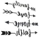 Shabby Chic Family Love Home and Faith 4 Piece Wall Arrow Set
