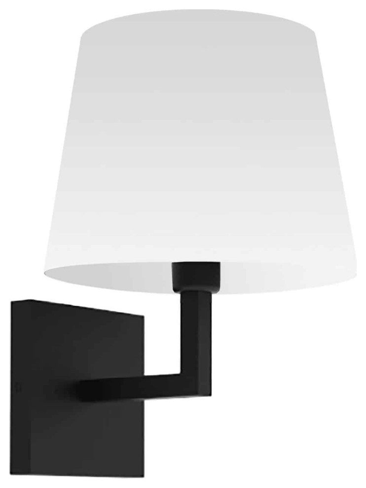 White Modern Wall With Matte Black Metal