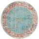Indoor/Outdoor Marbella MB2 Mediterranean Machine Washable 6' x 6' Round Rug